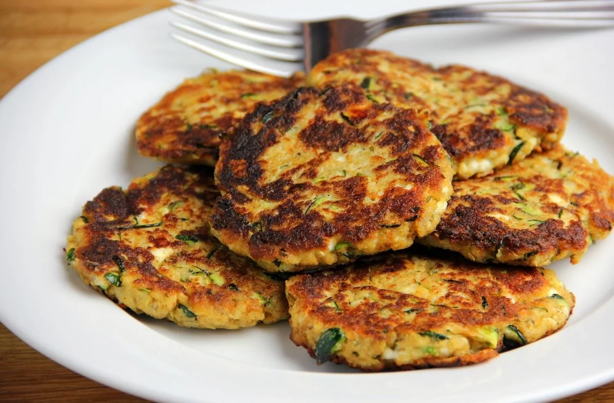 air fry cucumber fritters