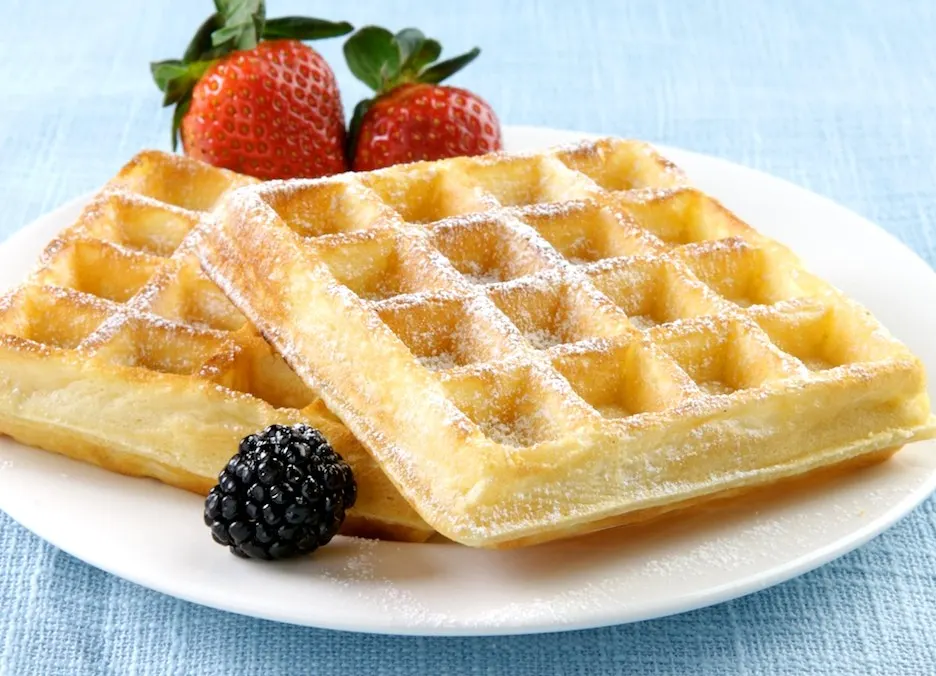 vegan sourdough waffles