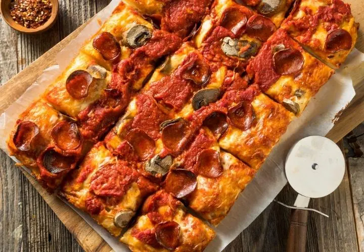 The Best Vegan Detroit Style Pizza