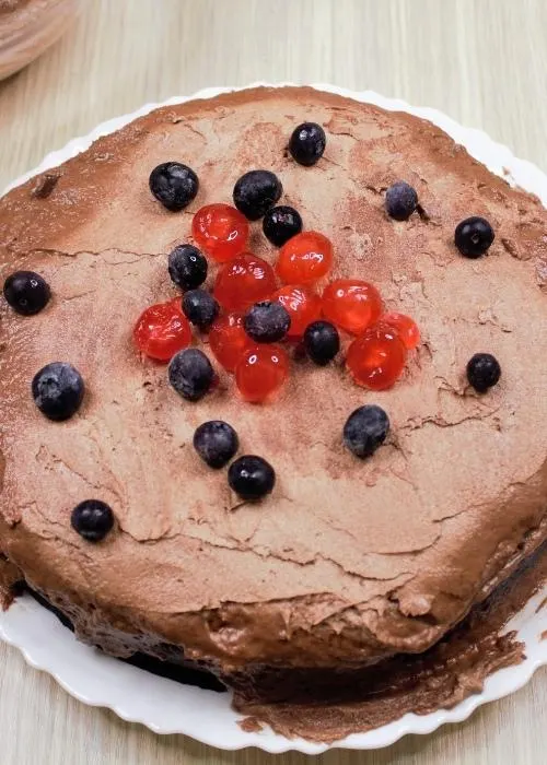 Sweet Potato Chocolate Cake with Buttercream Frosting