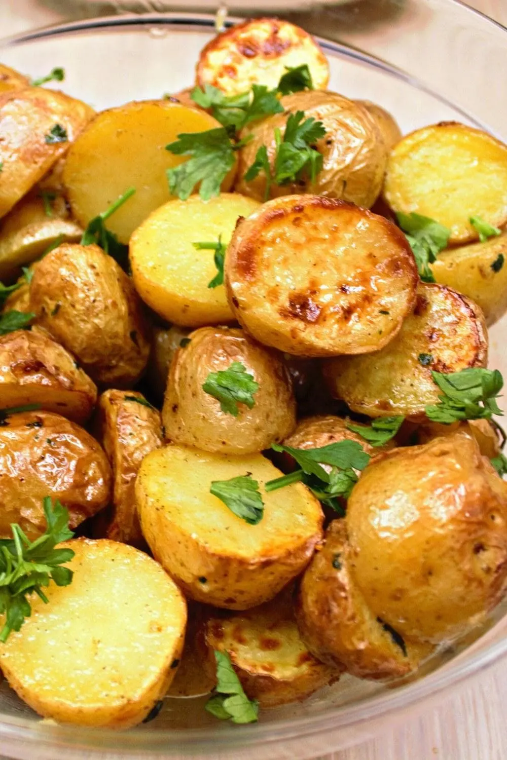 Air Fryer Baby Potatoes with Garlic Butter