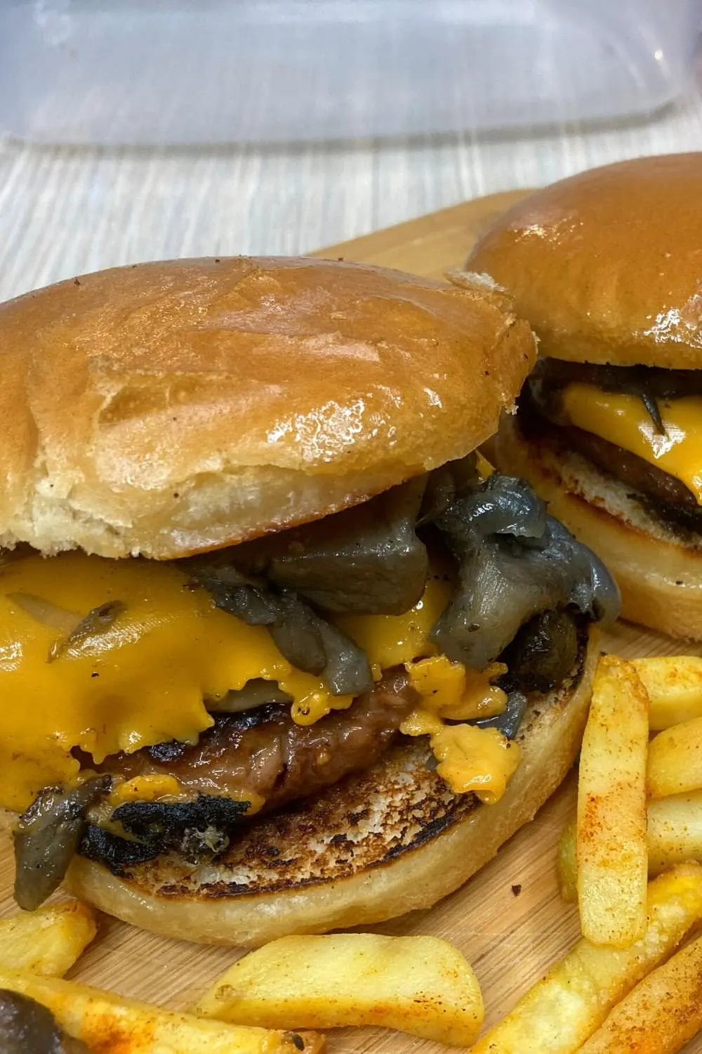 Vegan Mushroom Swiss Burger