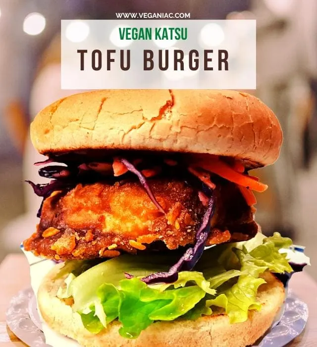 vegan tofu katsu burger