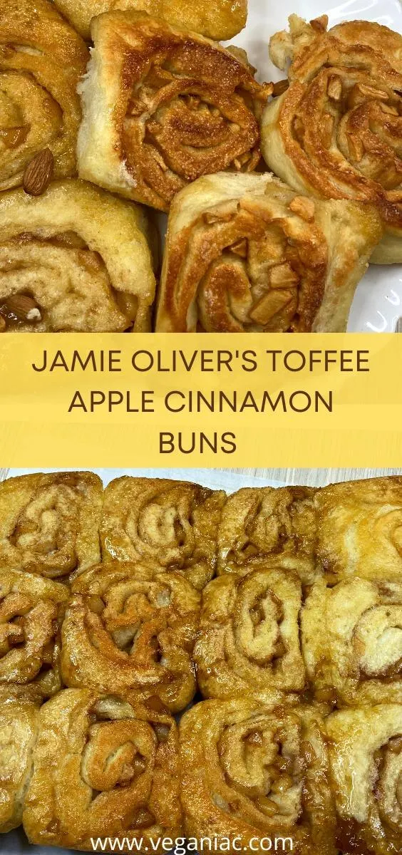 Jamie Oliver's Toffee Apple Cinnamon Buns (Vegan Recipe)