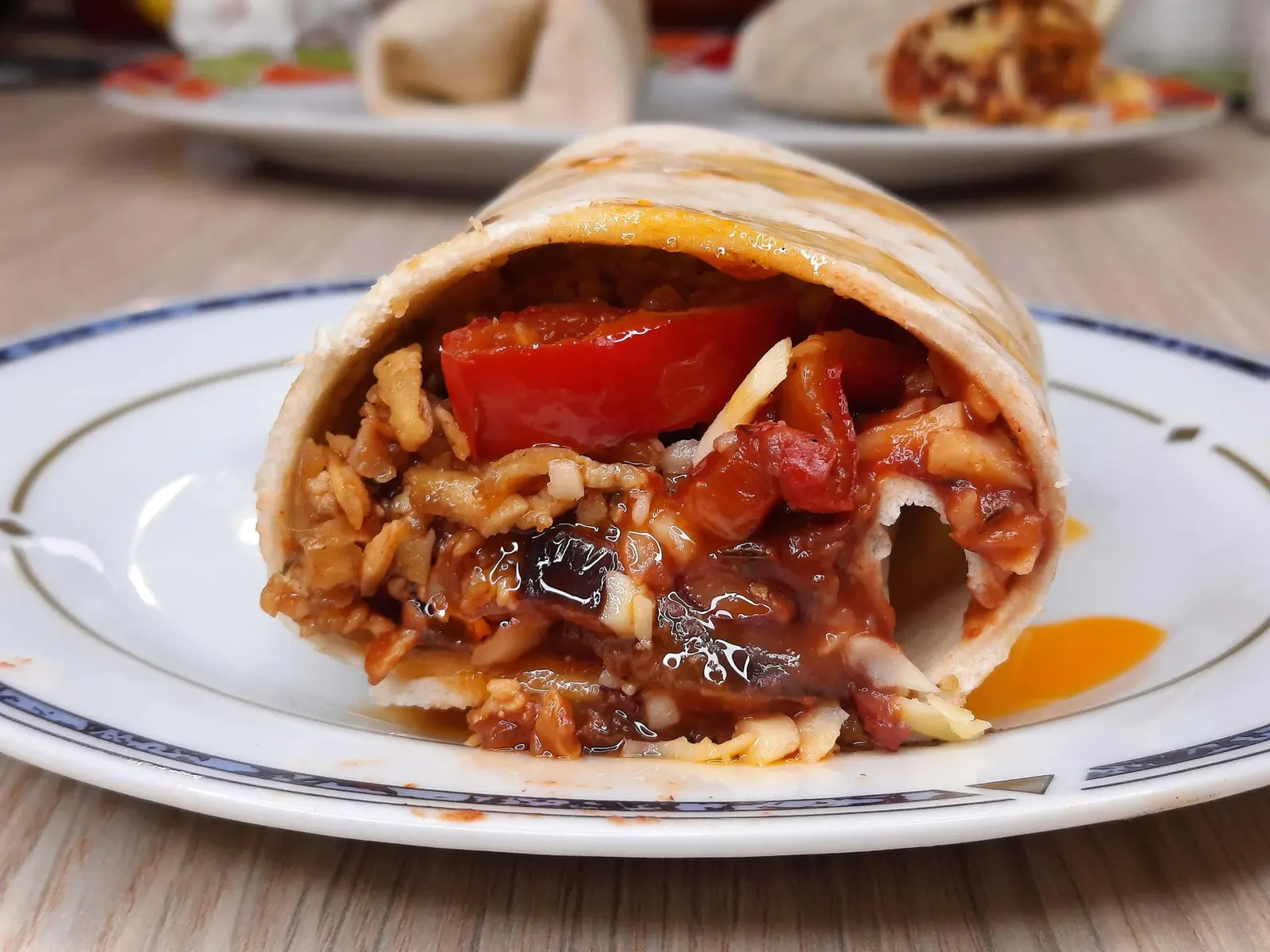 vegan beef burrito