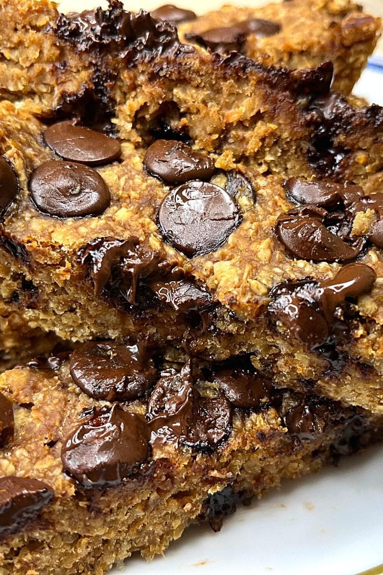 Chocolate Banana Oatmeal Bars (Gluten-Free)
