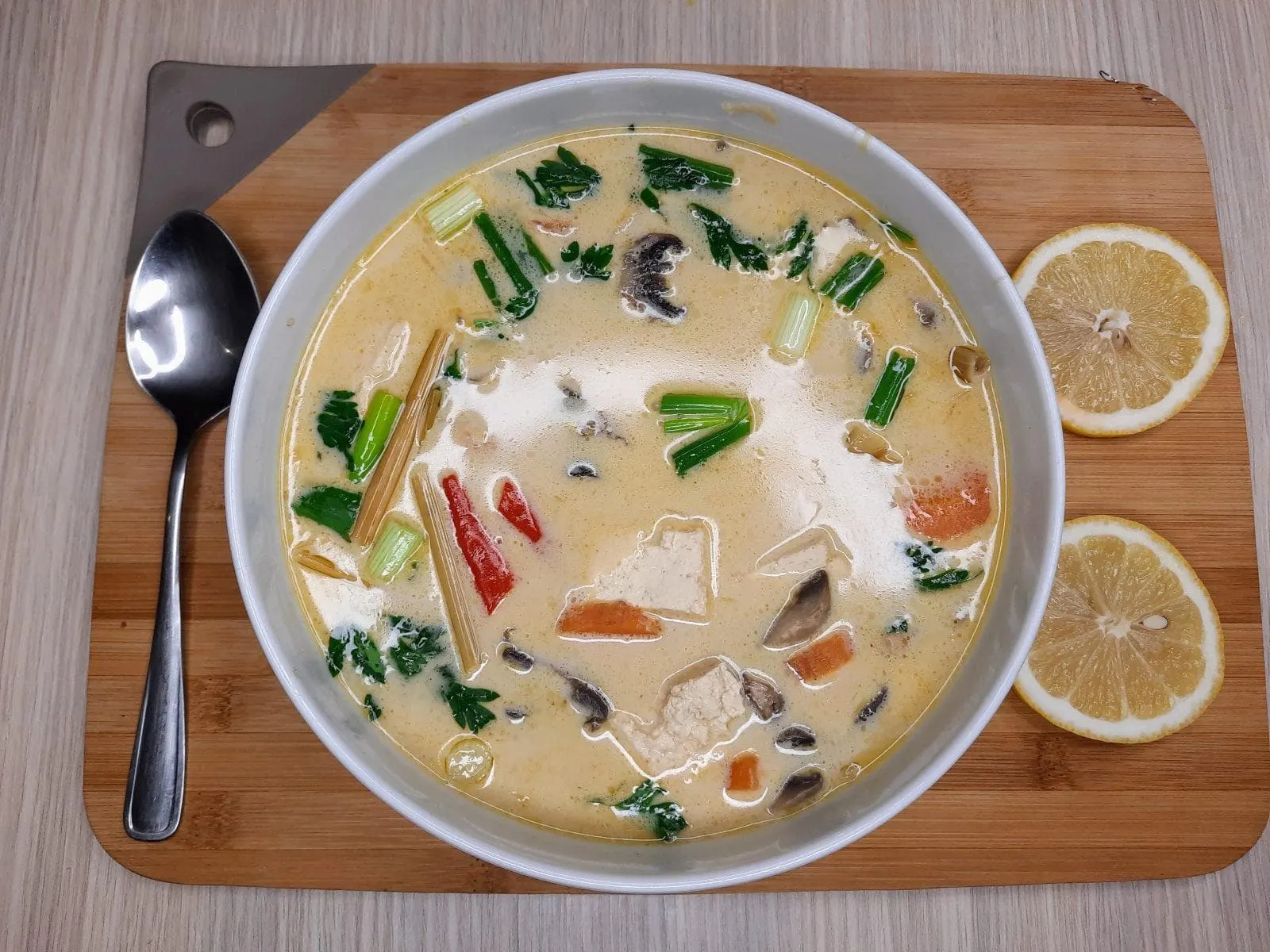 Vegan Thai Coconut Soup (Tom Kha)