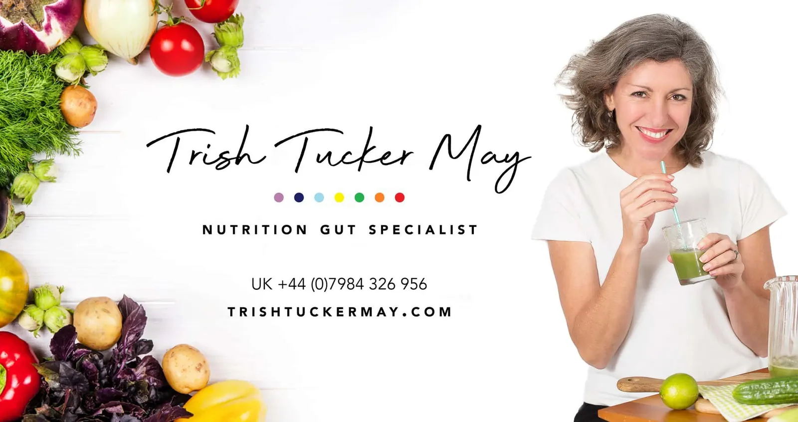 Trish Tucker May as a nutrition and gut specialist offering a Time To Nourish Gut Healing Program. 