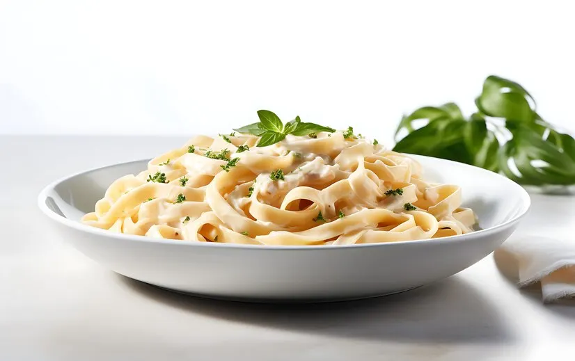 Delicious pasta plate