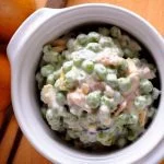 Delicious and Creamy Vegan Pea Salad