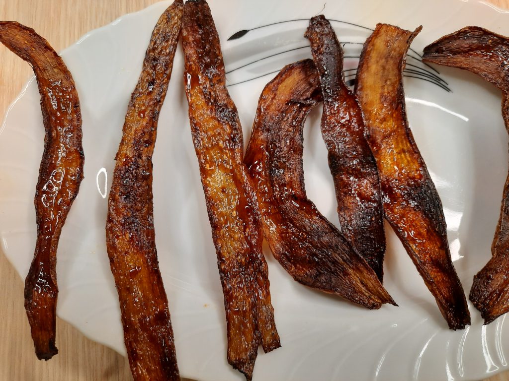 How to Make Crispy Banana Peel Bacon (Vegan) Veganiac