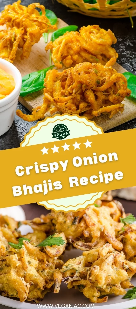 Homemade Crispy Onion Bhajis Vegan Recipe