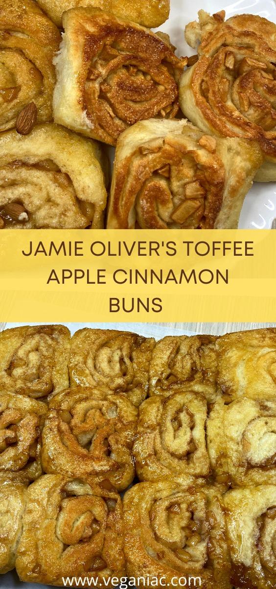 Jamie Oliver's Toffee Apple Cinnamon Buns (Vegan Recipe)