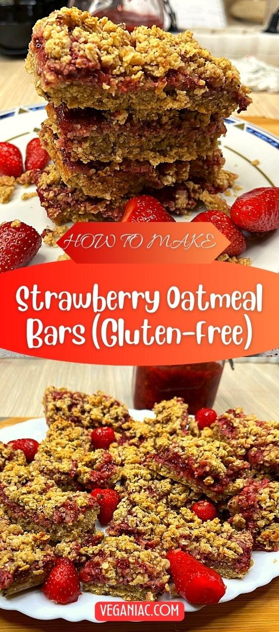 Strawberry Oatmeal Bars (Gluten-Free)