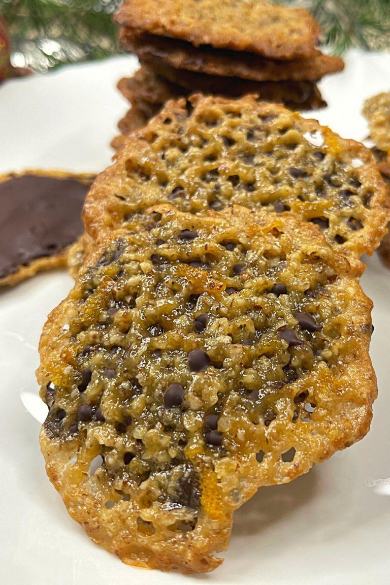 Easy Vegan Florentine Cookies Recipe (Lace Cookies) Veganiac