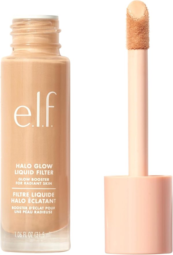 Vegan e.l.f. Halo Glow Liquid Filter, Complexion Booster For A Glowing