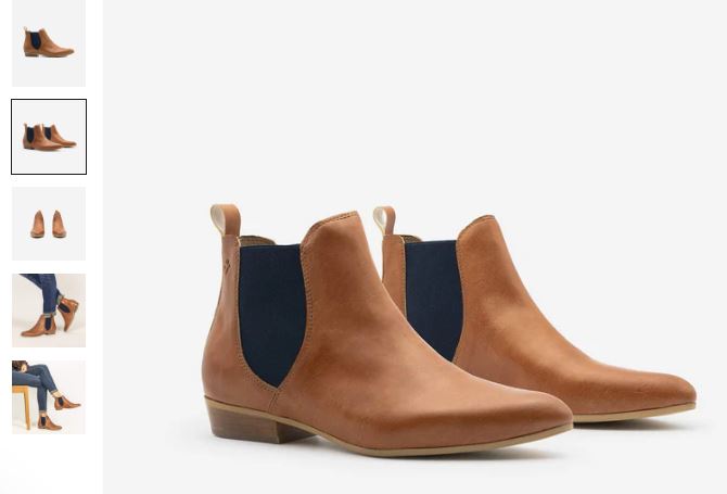 Laika Vegan Ankle Boots in Camel by COG, a classic Chelsea style suitable for any outfit.